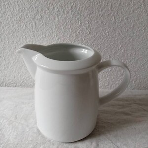 Antique Porcelaine Geometric Pitcher- French kitchenware