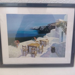 Santorini vibes foto - Foto van Griekenland - Unieke foto - Vakantie in Griekenland.