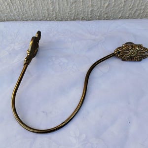 Lot of 2 Antique French -curtain tie backs-gilt bronze-drapery tiebacks-drapery holders-curtain holders -chateau chic -Paris appart