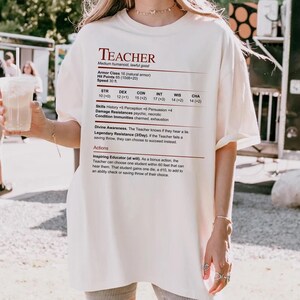 Camiseta con bloque de estadísticas para profesores, divertida camiseta para profesores, regalo para profesores, camiseta para profesores, regalo de regreso a clases para profesores