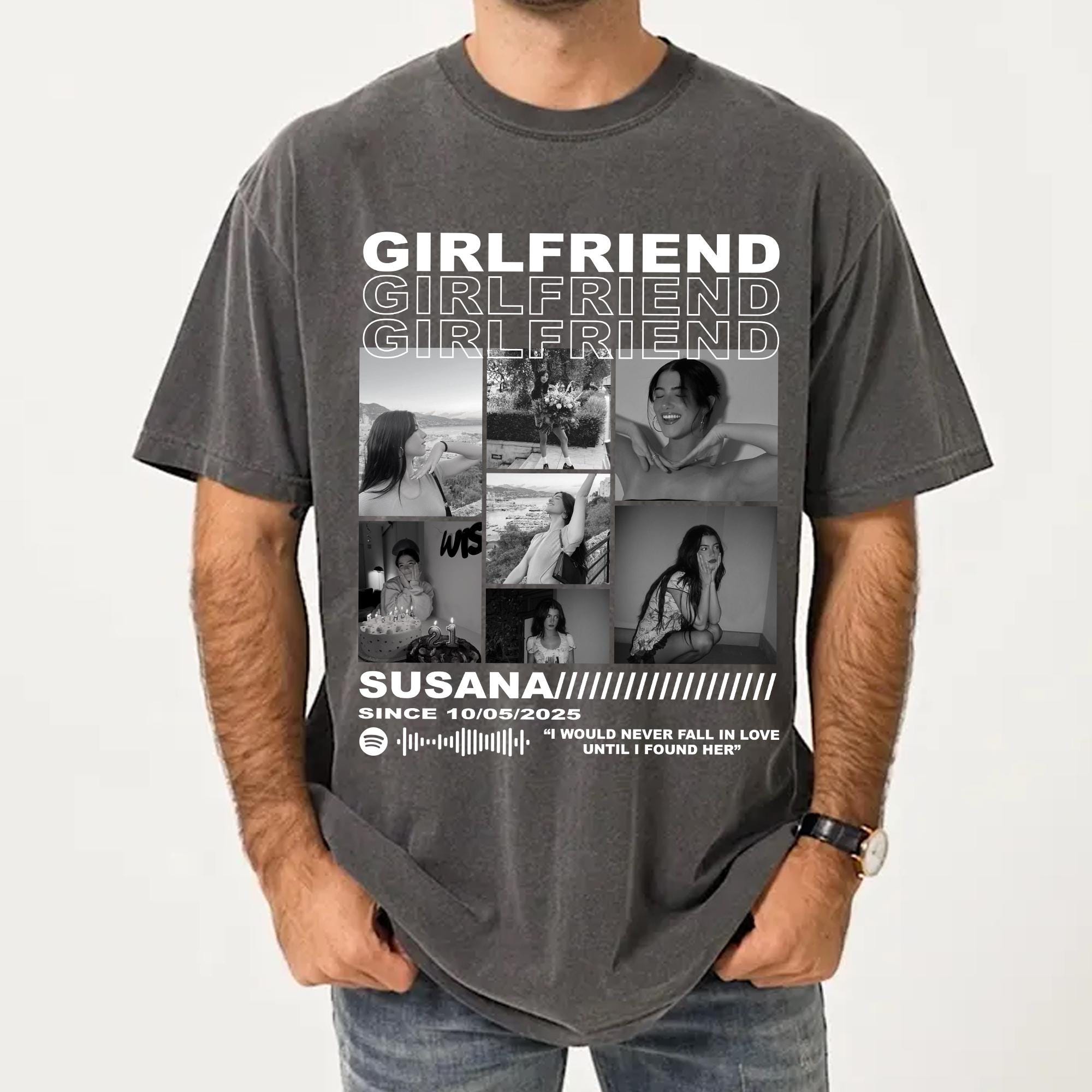 Custom Girlfriend Shirt, Shirt for Boyfriend, Custom Photo Shirt ...