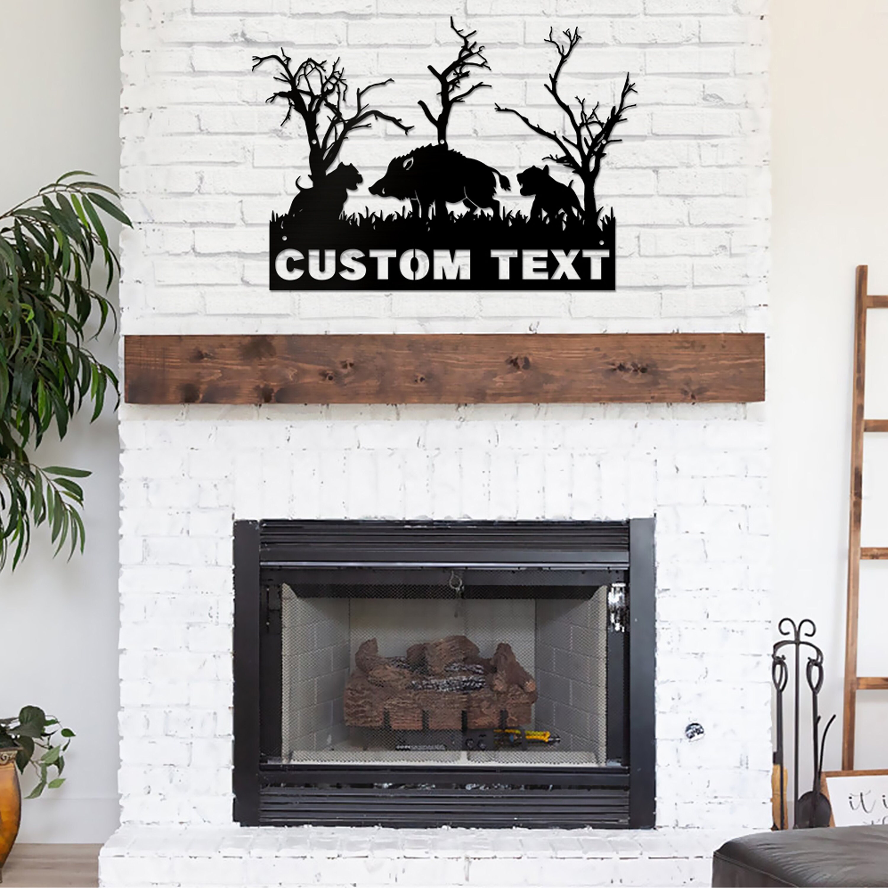 Personalized Hog Hunting Neon Sign Custom Metal Wild Boar Etsy