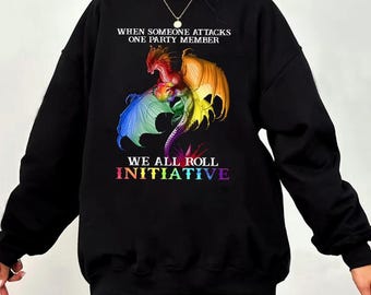 Quando qualcuno attacca un membro del partito, maglietta, tutti noi diamo il nostro contributo all&#39;iniziativa, maglietta unisex per i diritti umani