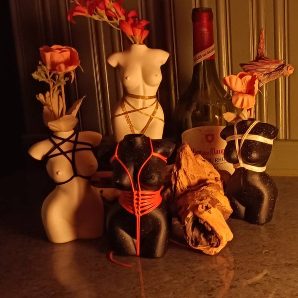 Shibari vase (black and white available for now)