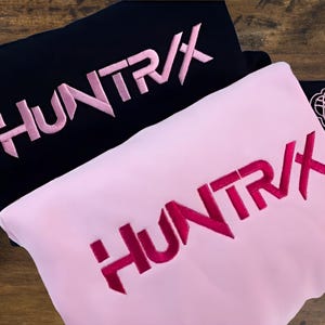 Hun.trix Embroidered Sweatshirt, Kpop Hunters Embroidered Crewneck, Demon Hunter Anime Embroidered Shirt