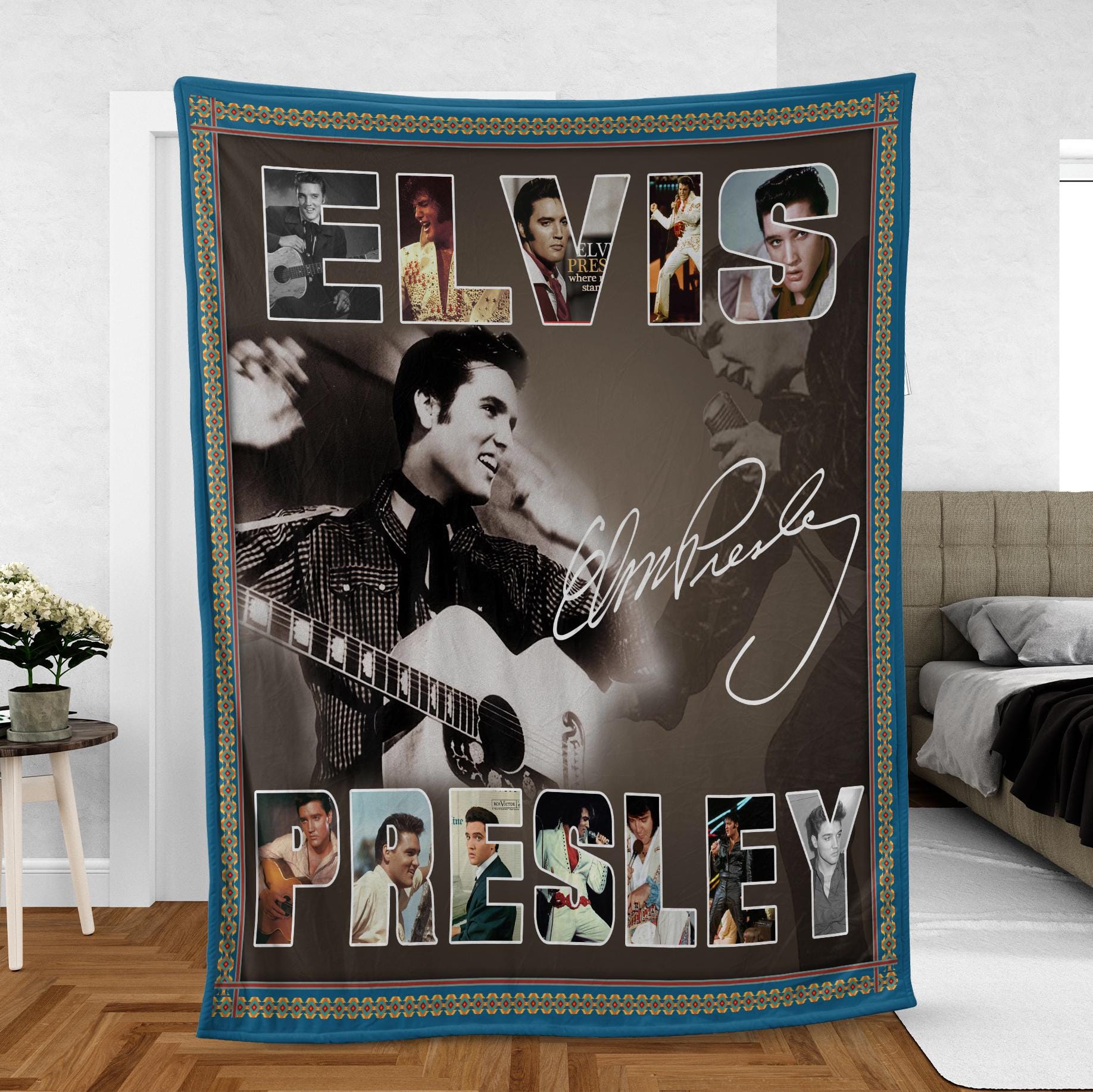 Elvis Blanket Etsy Canada