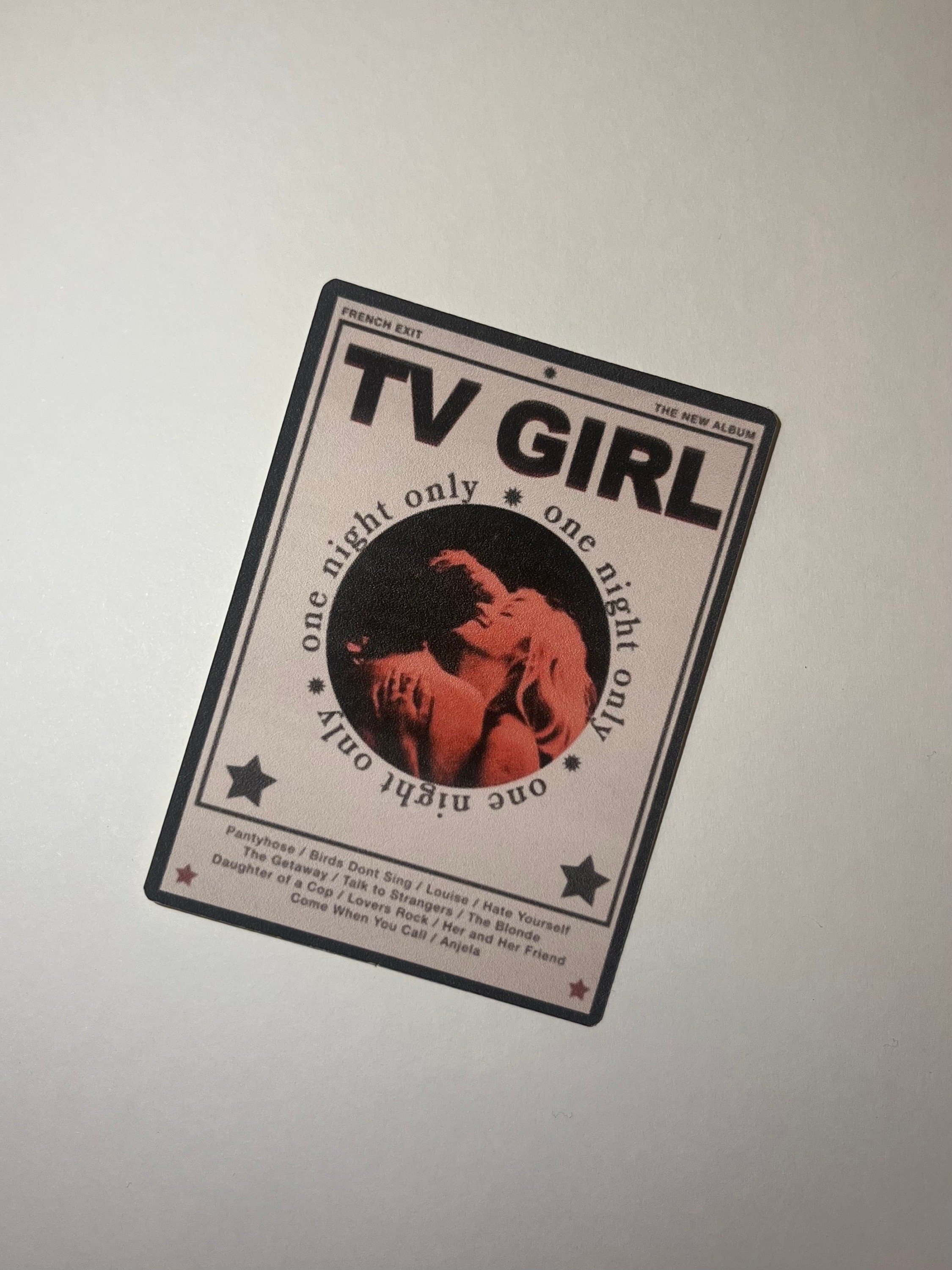 Tv Girl Sticker, Tv Girl French Exit Sticker, Tv Girl Merch, Tv