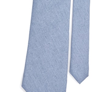 dusty blue tie david's bridal