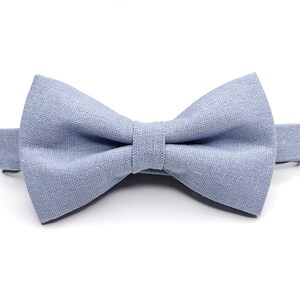 dusty blue tie david's bridal