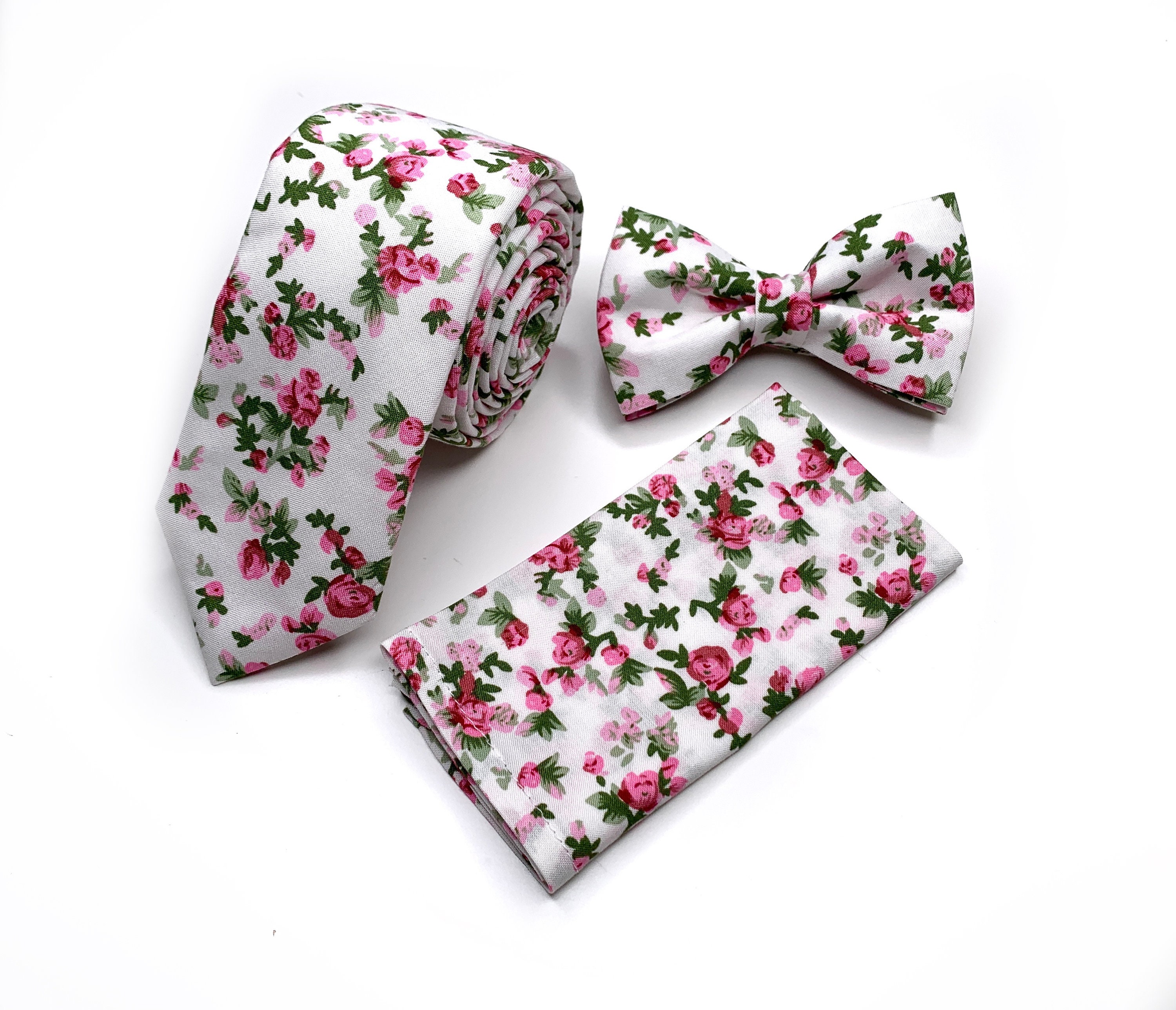 White Floral Tie Ivory Sage Blush Burgundy Floral Tie Etsy