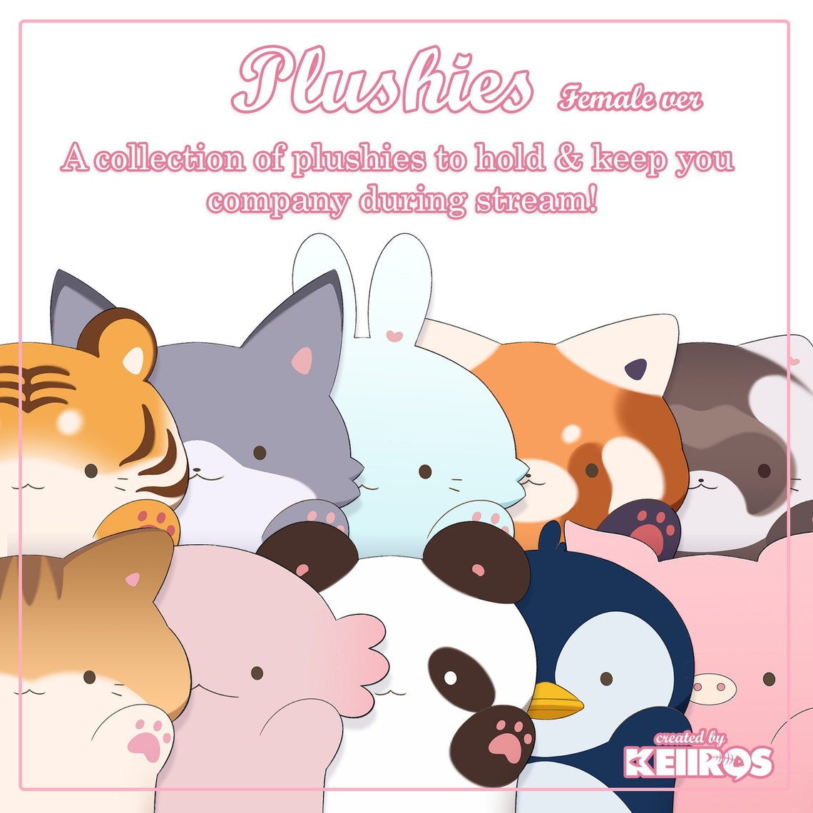 Set 2 Plushies Female Ver skin Types 46 & Plushies Etsy