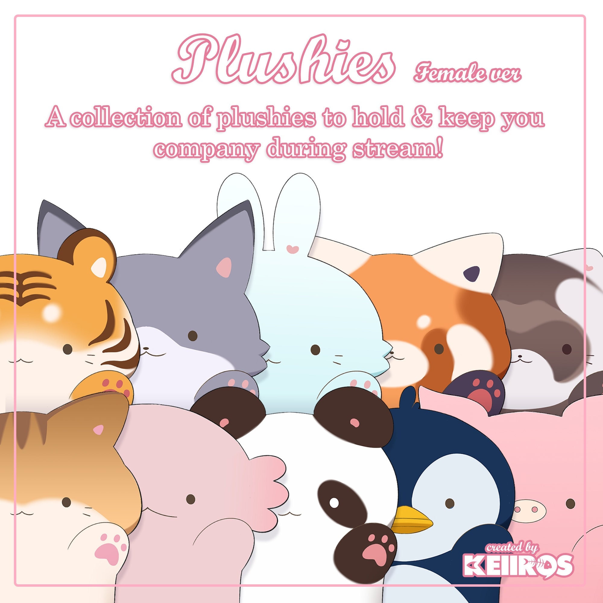 Set 2 Plushies Female Ver skin Types 46 & Plushies Etsy