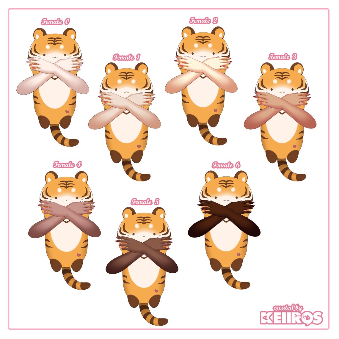 Set 2 Plushies Female Ver skin Types 46 & Plushies Etsy