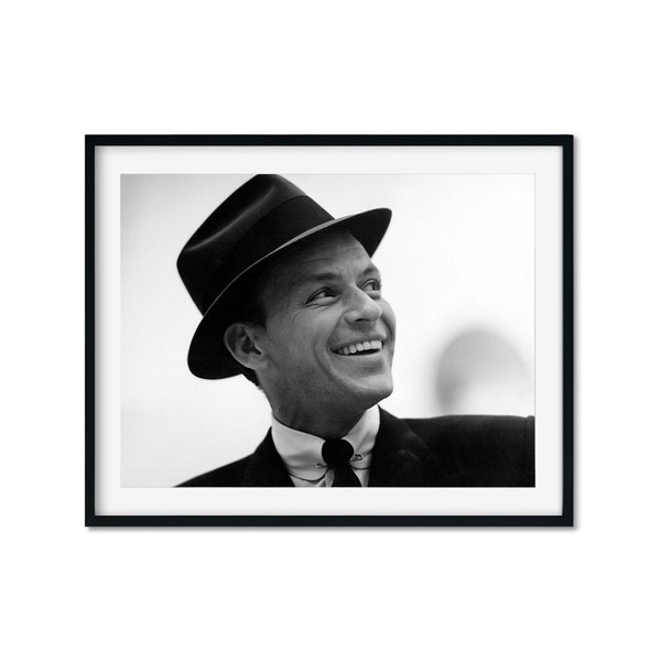 Frank Sinatra Iconic Portrait Black And White Photo,Frank Sinatra Vintage Film Photo Poster, Frank Sinatra Vintage Photo, PostersAndMurs