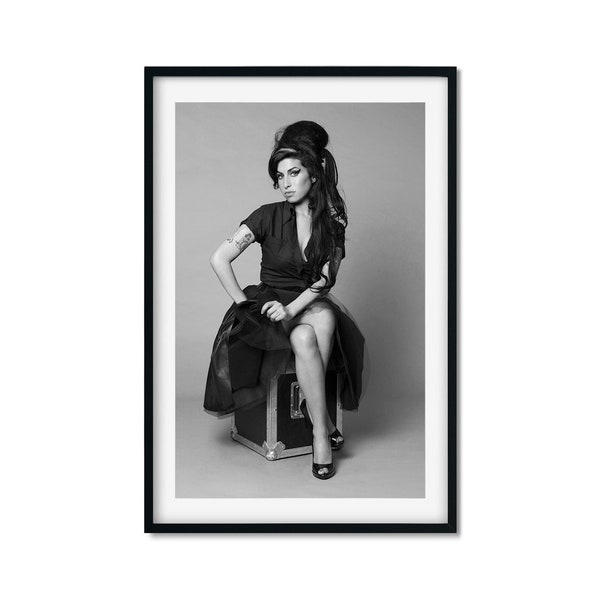 Amy Winehouse Poster Print, Music Posters Wall Art, Vintage Print, Singer Wall Art, Bedroom Wall Art, Photography Print, High Quality Print