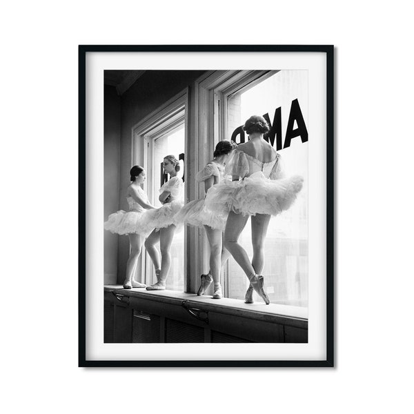 Ballerinas of the American Ballet Photo Print, Black and White Wall Art, Vintage Print, Photography Prints, Museum Quality Photo Art Print