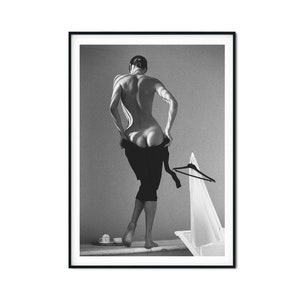 Feminist Women Poster Art, Woman Getting Undressed Print, Black and White Wall Art, Vintage Print, Photography, Museum Quality Photo Print