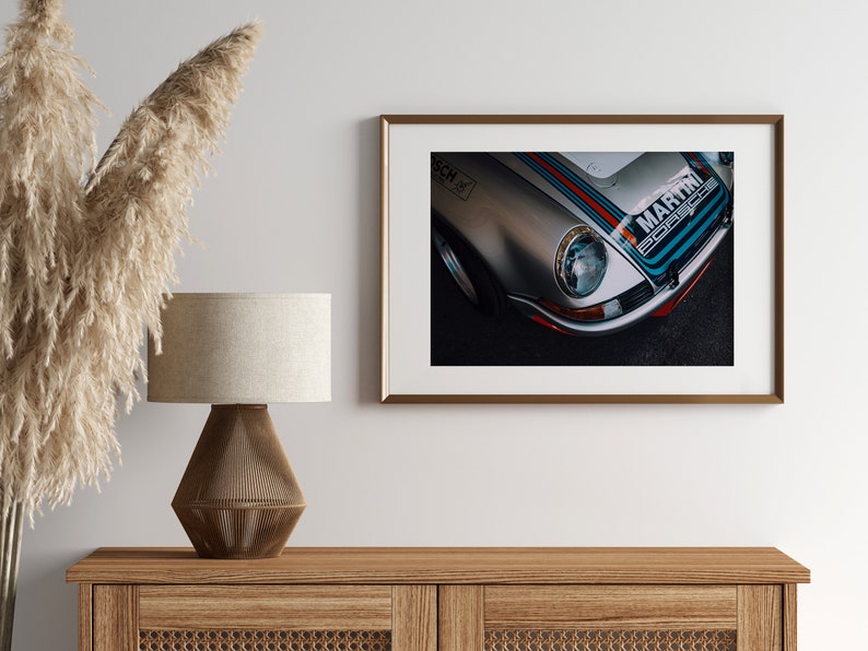 Porsche 911 Martini Color Print, Classic Porsche Poster, Fine Art Photography, Wall Decor, Photo Prints, Car Lovers Gift Print image 7