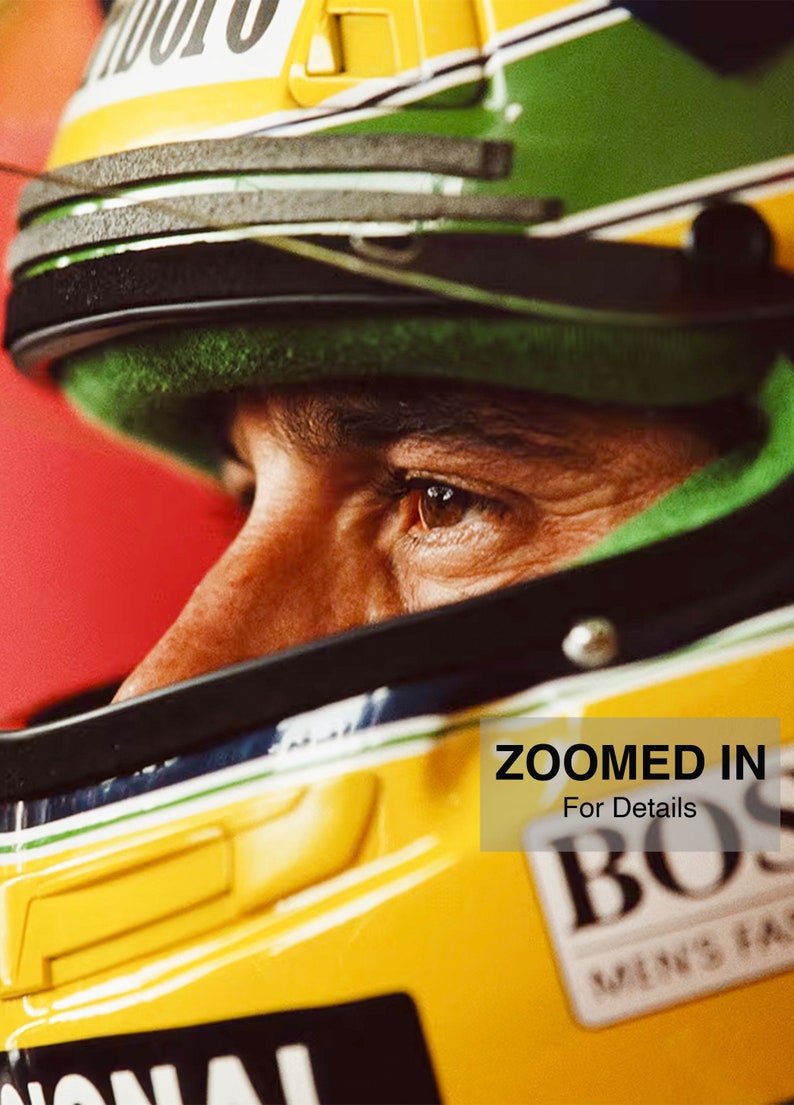 Ayrton Senna Print Legendary F1 Driver Ayrton Sennas Photo - Etsy