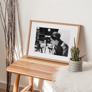Charlie Chaplin Print Black and White Charlie Chaplin Behind - Etsy