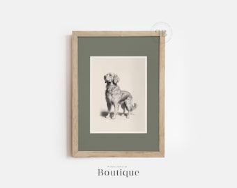 Golden Retriever Illustration Art Print – Dog Lover Gift (Digital Download)