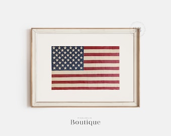 American Flag Print | Patriotic USA Wall Decor (Digital Download)