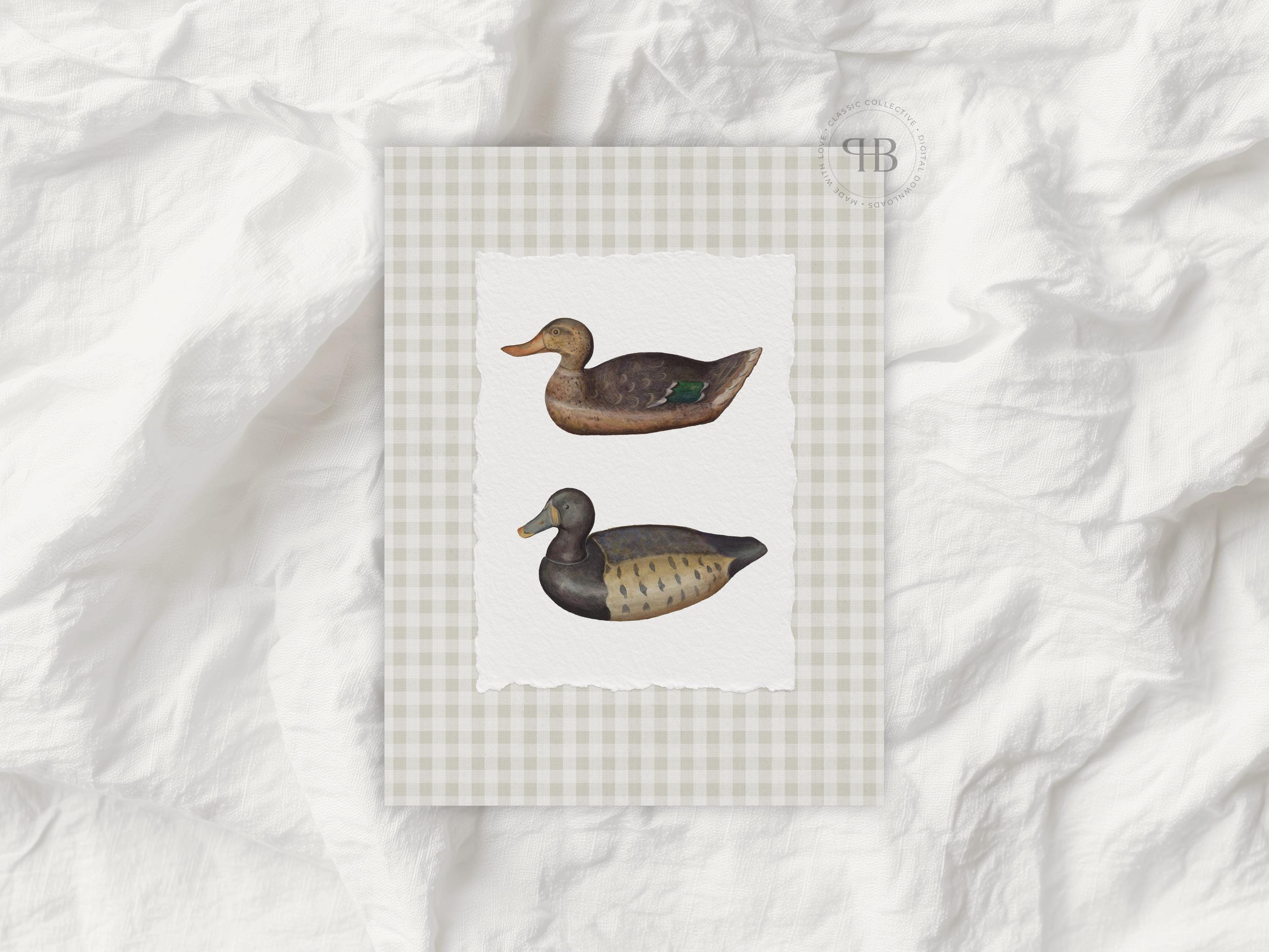 ダックデコイプリント：素朴な小屋、狩猟小屋の壁アート（デジタルダウンロード） - Etsy 日本, image size:3000x2250