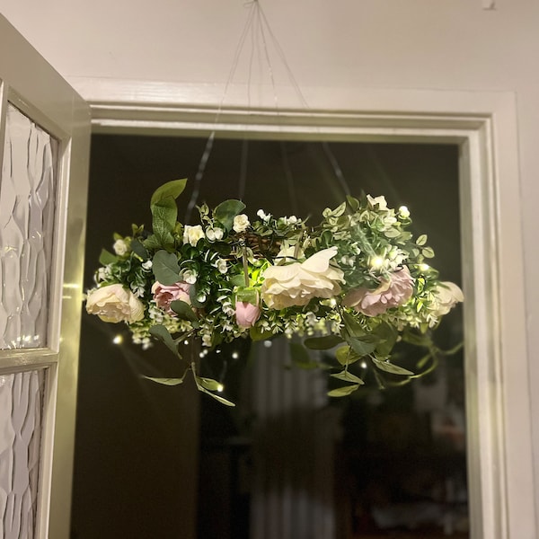 Flower Chandelier with LED lights