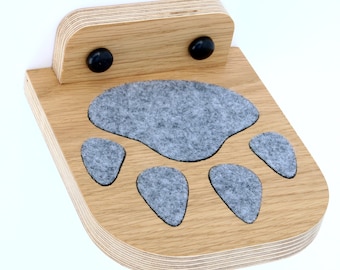 Cat step shelf, Oak steps, Cat toys, Cat wall shelves, Cat lover gift, modern wall mounted cat steps 13cm x 15cm / 5.12" x 5.91"