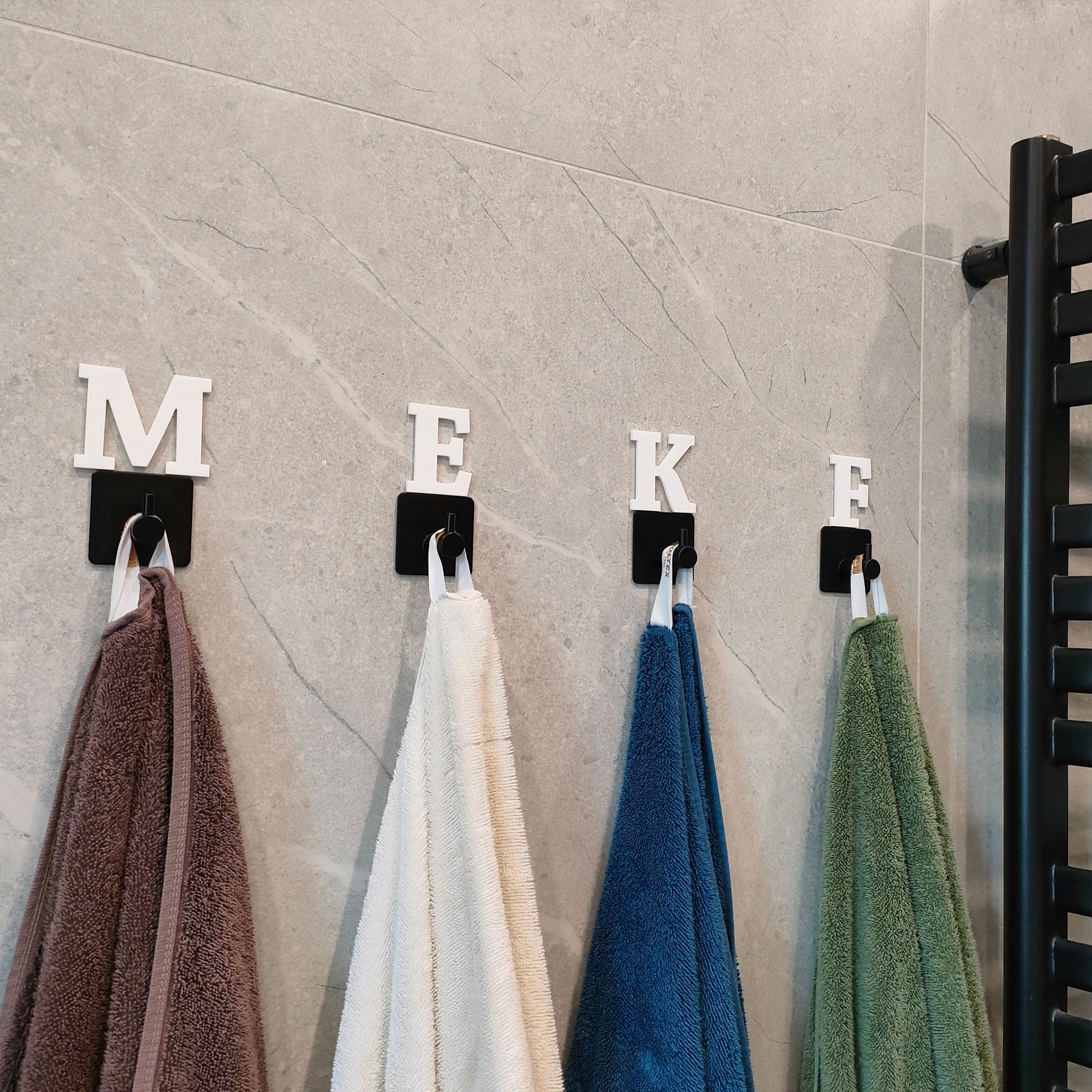 WEISSENSTEIN Porta asciugamani adesivo bagno 30 cm da parete