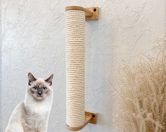 Large Cat Scratcher Wall Mounted Cat Tree Cat step Activity Pole 56cm/ 22.05"