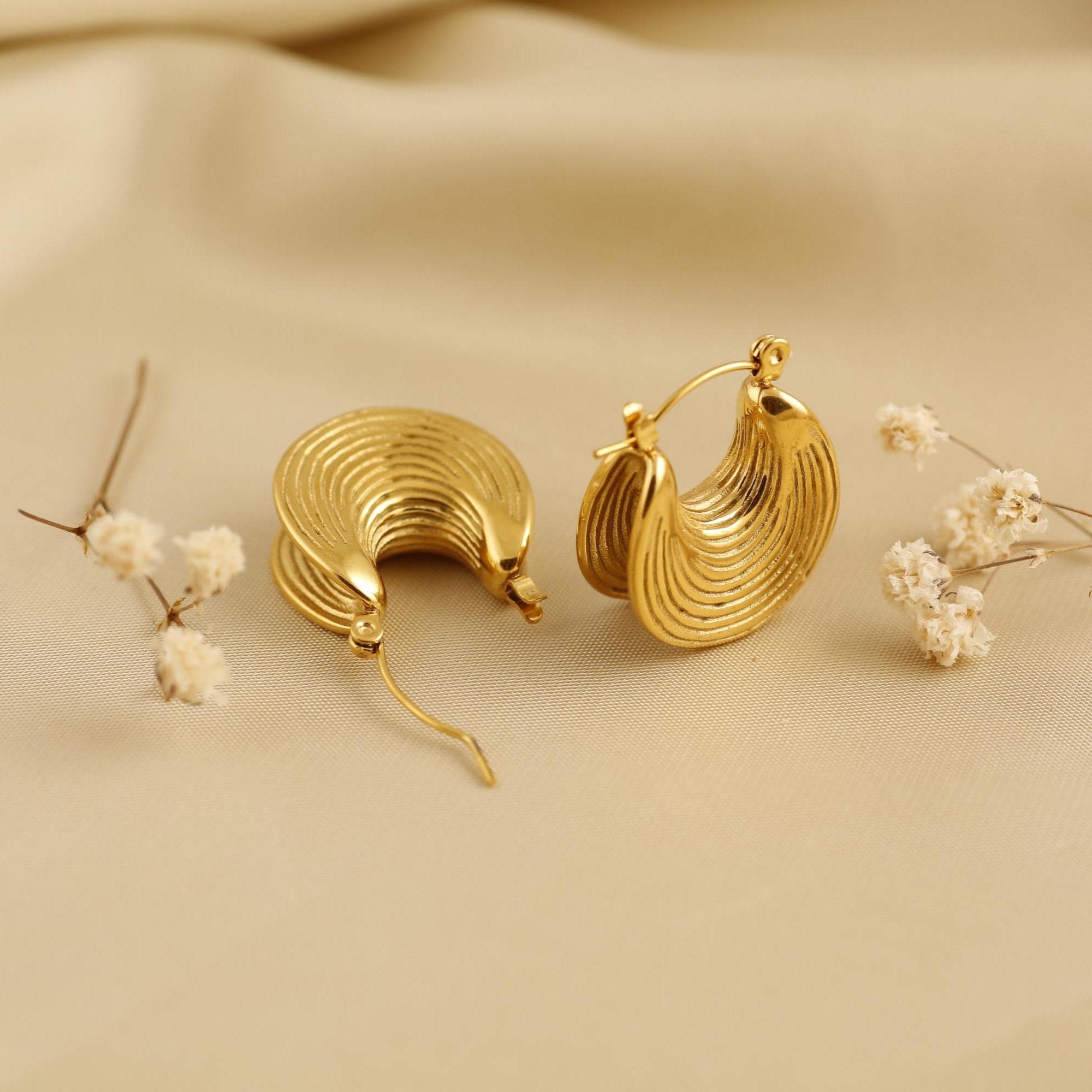 Orecchini Jhumka Indiani Bollywood Tradizionali Placcati Oro - Foto 4