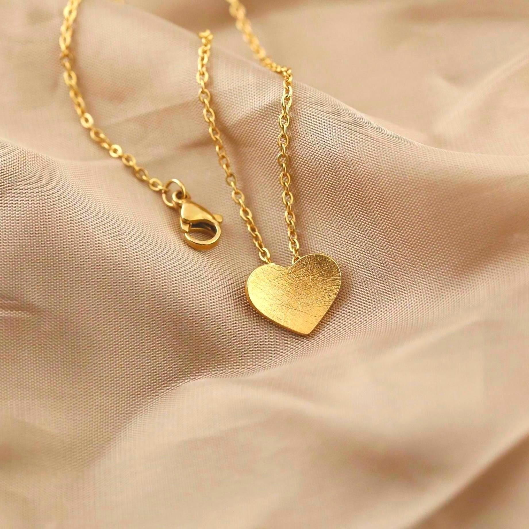 Collana A Cuore Con Zirconi 5A Per Donna – Catena D'Amore Regolabile, Idea Regalo Per Compleanno, Festa Mamma, San Valentino
