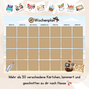 Kinder-Wochenplaner ab 3 Jahren – Spaß an Planung und Routine - Piraten Design