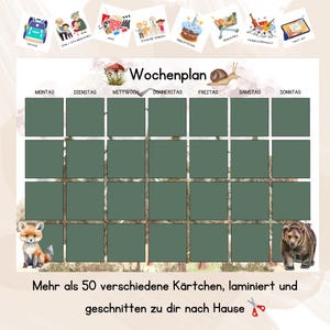 Kinder-Wochenplaner ab 3 Jahren – Spaß an Planung und Routine - Wald Design
