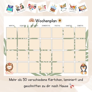 Kinder-Wochenplaner ab 3 Jahren – Spaß an Planung und Routine - Boho Design