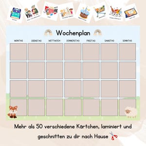 Kinder-Wochenplaner ab 3 Jahren – Spaß an Planung und Routine - Fuchs und Schaf Design