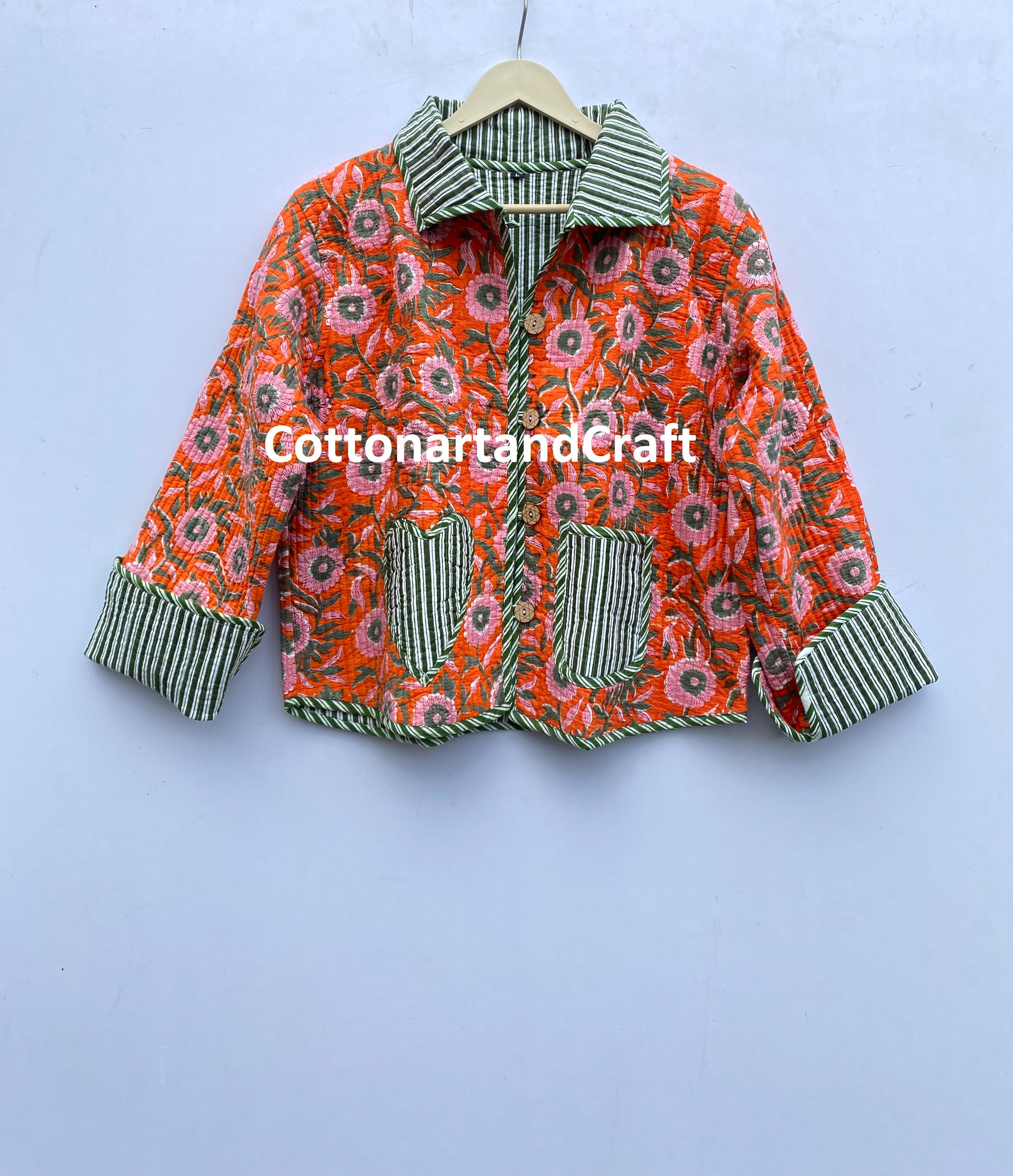 Partywear Short Jacket Collar Jacket Women's Coat Fashion Jacket Indian Handmade Jacket Gifts For Her