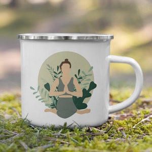 Personalized Yoga Mug | yoga gift | Personalized Mug Yoga Illustration