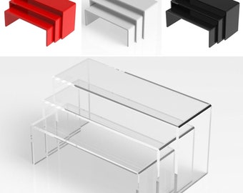 Support de plateau en plexiglas pour café de design moderne