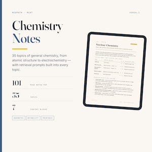 Allmän kemi MCAT studiehandledning - Bindning, jämvikt, syror och baser | GoodNotes Notes PDF | 101 sidor