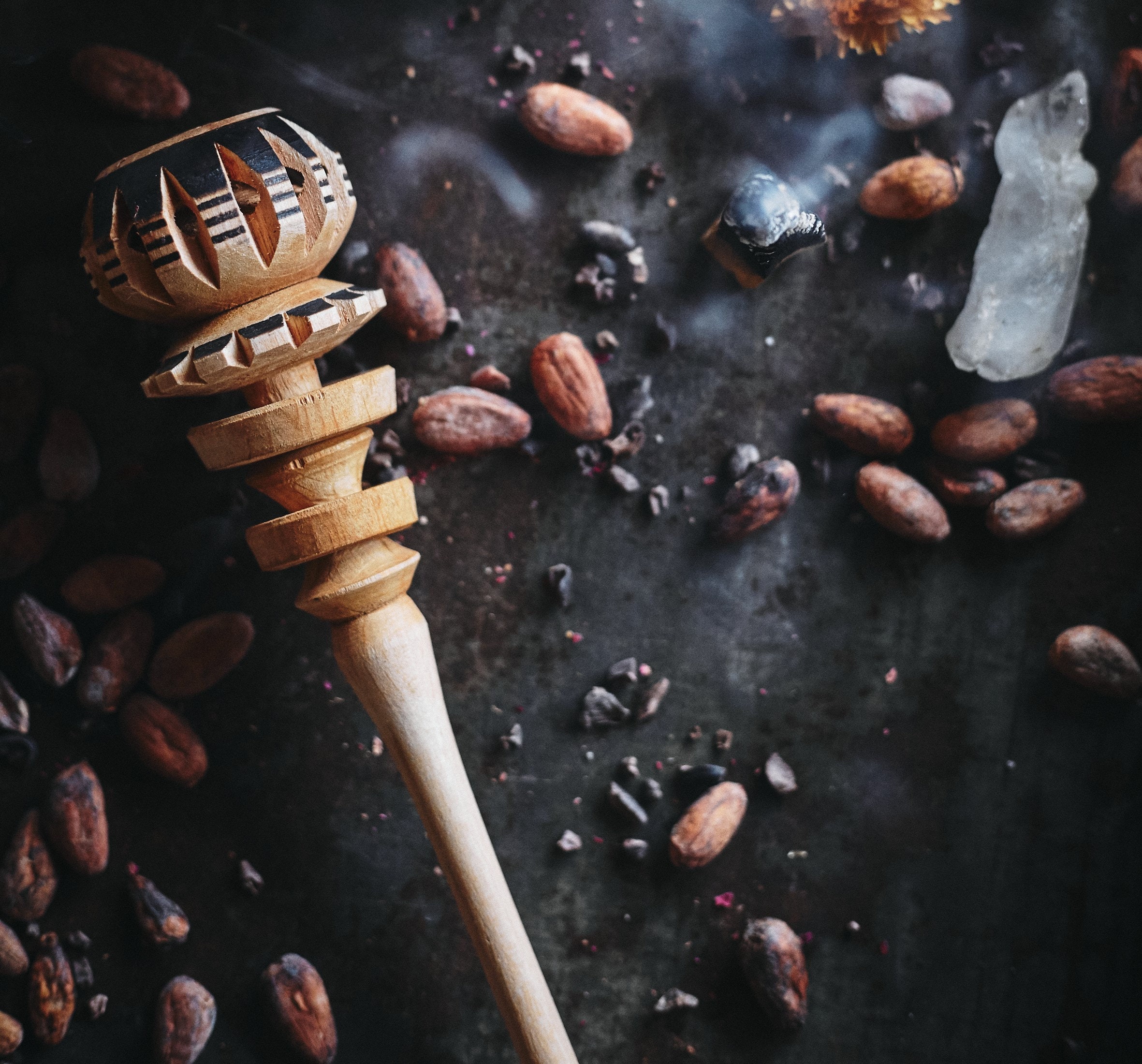 Traditional Molinillo Whisk - Hummingbird Chocolate Maker