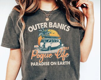 Outer Ban.ks Pogue life 2023 shirt, Paradise on Earth shirt, OBX3 shirt, JJ Maybank shirt, old school shirt, Pogue life shirt, vintage gift