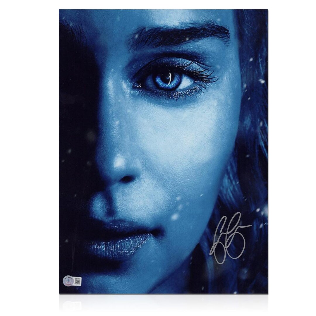 Emilia Clarke Signed Game of Thrones Poster - Etsy