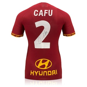 Cafu Signed AS Roma 2019-20 Match Issue Football Shirt