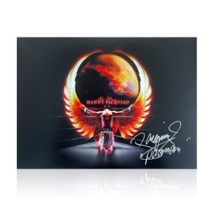 Manny Pacquiao Signed Boxing Photo: Pacman