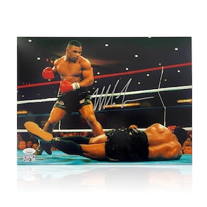 Mike Tyson Signed Boxing Photo