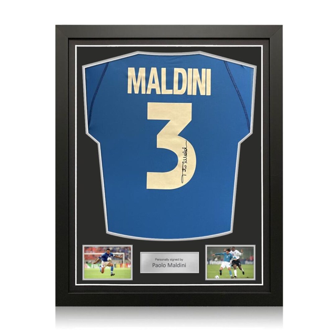 パオロ・マルディーニ直筆サイン入り 2000-01 イタリア代表 ホーム