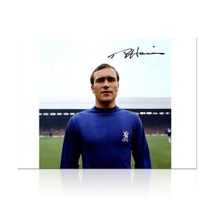 Ron Harris Signed Chelsea Football Photo