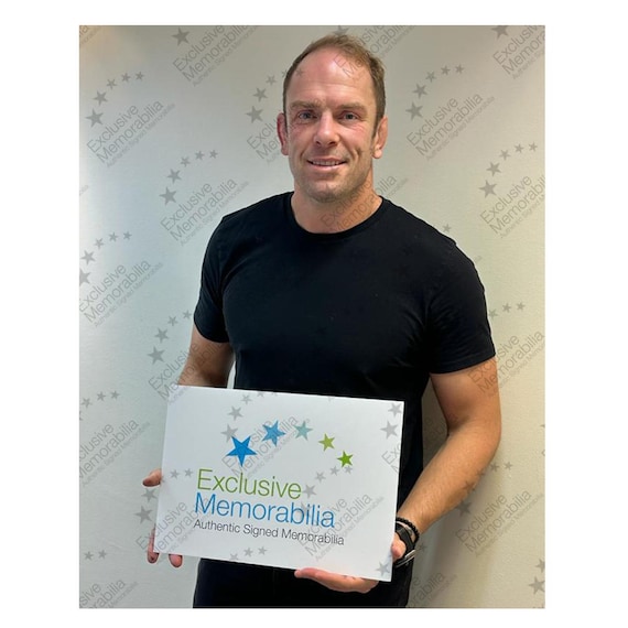 アラン・ウィン・ジョーンズのサイン入り 2019 ウェールズ ラグビー